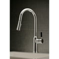thumbnail image 2 of Kingston Brass LS2721DKL Kaiser Single-Handle Pull-Down Kitchen Faucet in Polished Chrome, 2 of 9