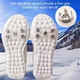 thumbnail image 2 of Universal 5-Tooth Ice Cleats for Shoes & Boots, Invisible Anti-Slip Ice Claws for Snow, Ice, and Slippery Surfaces,Transparent* 2, 2 of 4