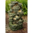 thumbnail image 2 of 51" LED Lights Multi Level Rock Waterfalls Outdoor Garden Fountain, 2 of 3