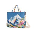 thumbnail image 7 of FORMRS Womens Corduroy Tote Bag Crossbody Shoulder Handbag with Pocket, Abstract Snow Mountain, 7 of 7