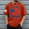 thumbnail image 2 of CUSTG T-Shirts Men's Casual Short Sleeve T Shirt Comfortable Breathable Tee For Daily Wear O-Neck Celebrate America's 250th Anniversary Cozy 1776-2026 4th Of July Tops, 2 of 5
