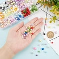 thumbnail image 2 of 1125pcs Imitation Pearl Beads 15 Colors Glass Pearls Beads ABS Plastic Loose Spacer Beads Round Pearlized Beads Bulk for Jewelry Making Vase Filler Wedding SummerCraft 3~8mm DIY, 2 of 6