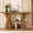 Brindle, variant on Tarnorci Arc Console Table Wood Sofa Table Behind Couch Waist Shaped Base for Hallway Foyer Entry