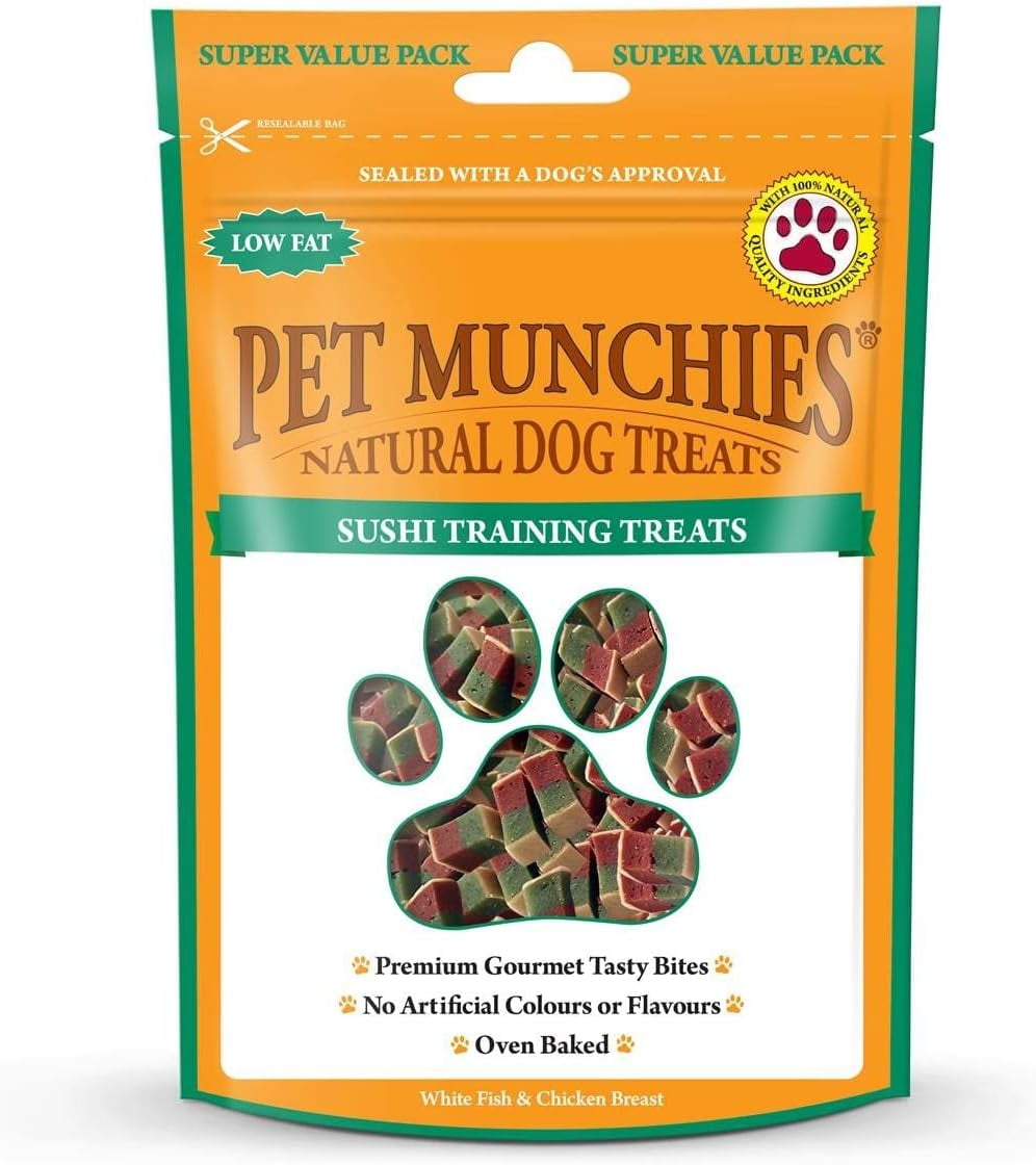 Pet Munchies Dog Training Treats Sushi 50g Case of 8