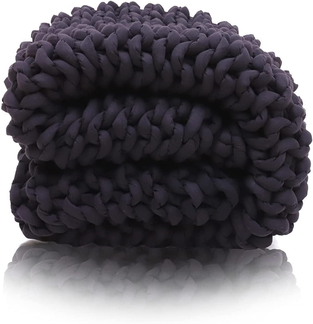 bzfwm Handmade Chunky Knit Weighted Blanket Throw Cooling Weighted