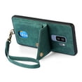 thumbnail image 7 of Nalacover for Samsung S9 Plus, Slim Case Wallet with Credit Card Holder, Back Flip Premium Leather Magnetic Clasp Kickstand Wirst Hand Strap Shockproof Cover for Samsung Galaxy S9 Plus,Green, 7 of 7