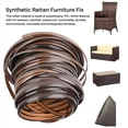 thumbnail image 4 of 5X Material de Tejido de Ratán Sintético Plano Degradado de Café Ratán de Plástico para Tejer Y Reparar Silla Mesa Cesta de Almacenamiento, 4 of 4