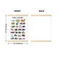 thumbnail image 3 of WIRESTER Alphabet Educational Poster Hanger Frame Alphabet Wall Art for Nursery Kids Room Playroom Classroom Preschool Décor - Vehicle Alphabet, 3 of 7