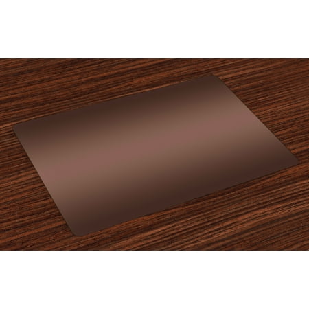 Ombre Placemats Set Of 4 Dark Chocolate Healty Foods Brown Color