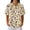 Purple, variant on Womens Plus Size Casual Henley Waffle Knit Button-Up Top Short Sleeve Polo Shirt Hawaiian Shirt