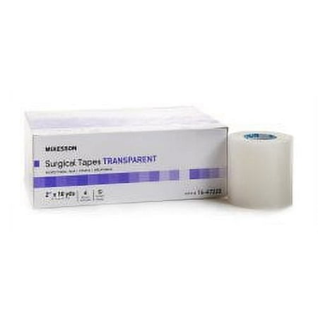 McKesson Medical Tape Plastic 2 Inch X 10 Yard Transparent NonSterile, McKesson Brand, 16-47220 - Case of 72