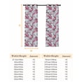 thumbnail image 6 of Spring Flowers Blackout Curtains for Bedroom, Chinese Pink Peach Blossoms Branches Thermal Insulated Kitchen Drapes with Grommets, Light Blocking Window Treatment, 2 Panels 52" x 63", 6 of 7