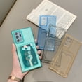 thumbnail image 6 of Feishell Clear Case for Samsung Galaxy A32 5G Wallet,Shockproof Lightweight Transparent Back Card Holder Pocket Slim Fit Crystal Soft TPU Rubber Silicone Protective Phone Cover,Blue, 6 of 6