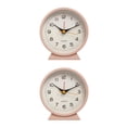 thumbnail image 4 of Yuarrent Reloj despertador de de escritorio Simple, alarmas de forma redonda, relojes de sala de estar para dormitorio, movimiento silencioso, Type1 NO1, 4 of 6