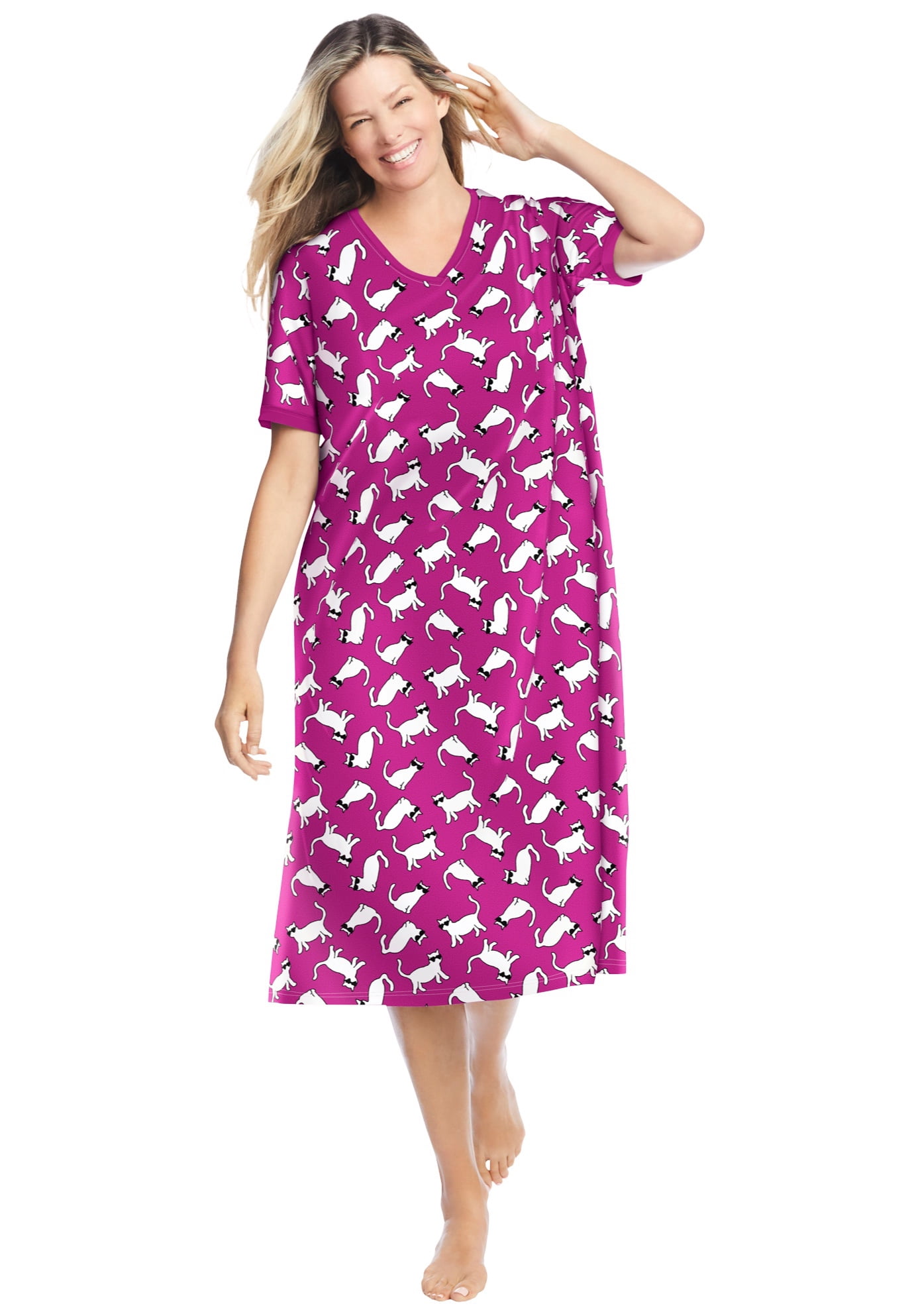 Print Sleepshirt Nightgown 