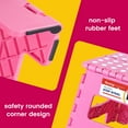 thumbnail image 4 of ACSTEP Folding Step Stool 9'', Plastic Step Stool with Non-Slip Surface and Carry Handle, Foldable Stool for Bathroom, Bedroom, Kitchen, Pink, 4 of 8
