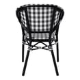 thumbnail image 3 of Lidi Aluminum and PE Wicker Patio Arm Chairs, Set of 2, White and Black, 3 of 13