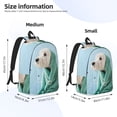 thumbnail image 4 of Balery Dog Wrapped in Towel Vintage Canvas Backpack for Men and Women - Large Capacity, Durable Travel Laptop Bag for School, Work, Hiking, and Outdoor Activities, 4 of 7