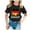 Noir, variante sur LUOGENLI T-Shirt pour Filles Enfants Drapeau de l'Allemagne Imprimé Manches Courtes Col Rond T-Shirt Tendance Mode Chandail de Base Hauts Maxi à Fleurs avec Fente 3-4 Ans