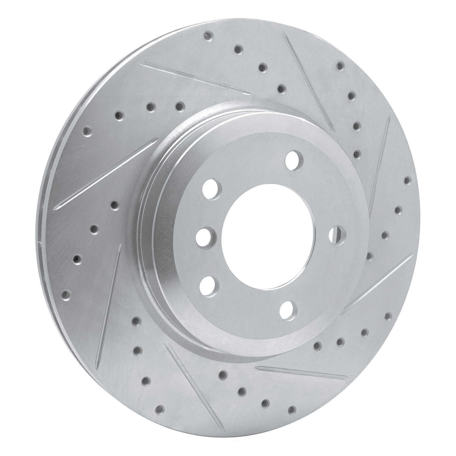 Dynamic Friction Company 631-31048R DFC Brake Rotor - Drilled And Slotted - Silver