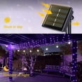 thumbnail image 6 of Morttic 2 Pack 33ft Solar String Lights , Solar Fairy Lights Outdoor Waterproof 100 LEDs, Solar Christmas Twinkle Lights for Trees Garden Patio Yard Fence Pool Decorations (Purple), 6 of 10