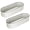 White, variant on Volkmi 4.5 ft x 2 ft x 1 ft White Steel Oval Garden Planter Boxes with Has Drainage 2 Count