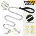 thumbnail image 3 of Didog 4ft Strong Metal Chain Dog Leash Heavy Duty Walking Leashes with Soft Padded Handle, 3 of 7