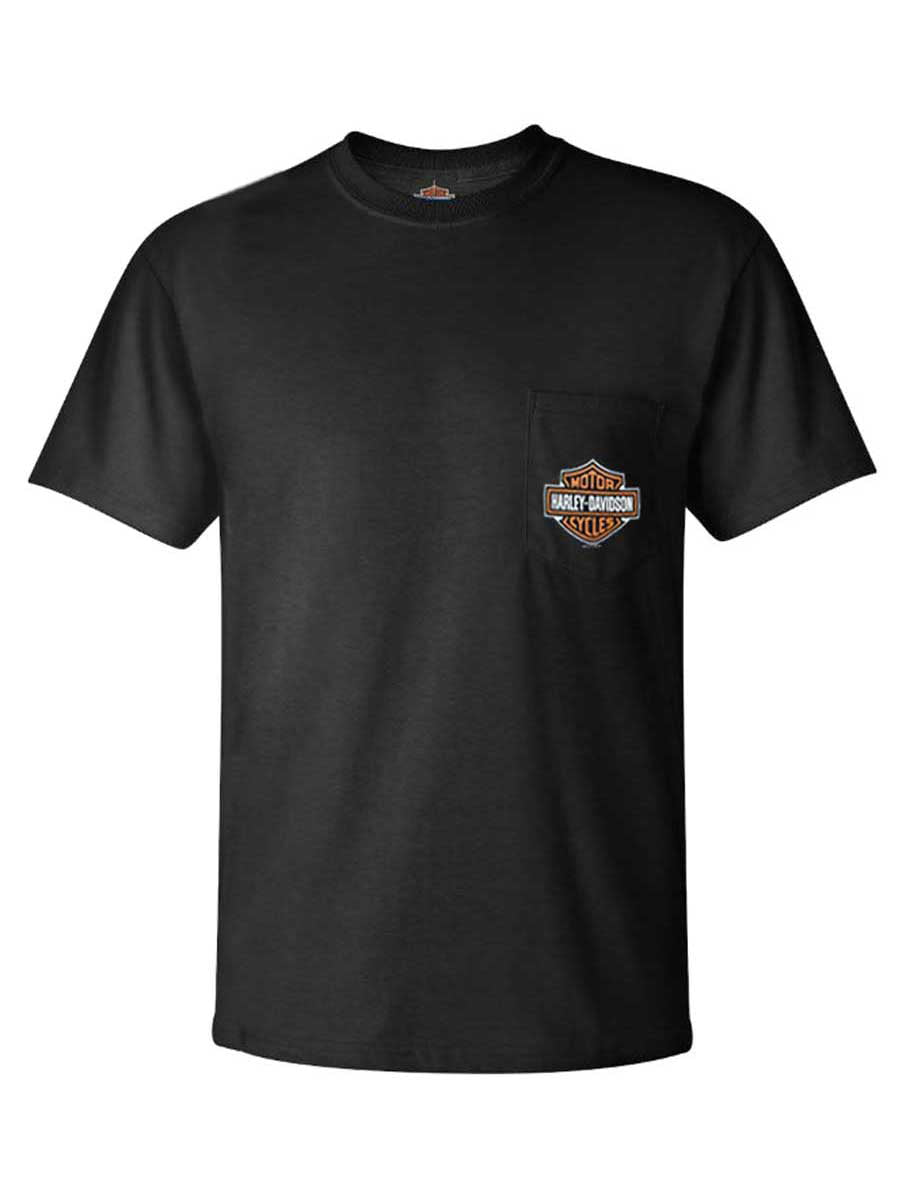 Harley-Davidson Mens Bar & Shield Left Chest Logo Short Sleeve Tee ...