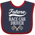 thumbnail image 3 of Inktastic Future Race Car Driver Racing Boys Baby Bib, 3 of 4
