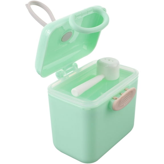 SEWCHICS Portable Formula Storage Container for Travel, Material, Leak-Proof, Light Green, Easy to Clean