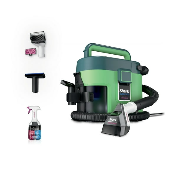 Shark EveryMess Wet & Dry Vacuum, Portable, Stain Eliminator, Small Shop Vac, Pet Friendly, Corded, 1 Gallon, VX100 Green