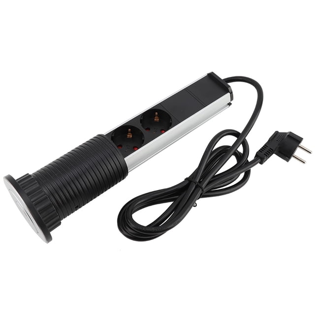 Desk USB Socket, Power Outlet Plug Pull Style Multi-functional Electrical For Office For Home