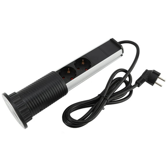 Desk USB Socket, Power Outlet Plug Pull Style Multi-functional Electrical For Office For Home