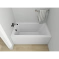 thumbnail image 2 of Vanity Art Acrylic Alcove Bathtub with 3 Side Tiling Flange, 54 x 32 inches Slip Resistant Surface 121-Degree Backrest Shower Tub, Reinforced Fiberglass Left Drain Soaking Tub, 2 of 9