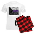 thumbnail image 6 of CafePress - Abstract Paint Splatter Demisexual Pride Flag Pajamas - Men's Light Loose Fit Cotton Pajama Set, 6 of 7