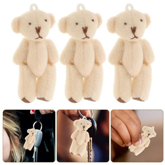 LEORX bear party favors Stuffed Plush Mini Bears Phone Accessories Everyday Use 6pcs