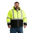 thumbnail image 4 of Men's Hi-Vis Class 3 Hooded Softshell Jacket - YELLOW - M, 4 of 6