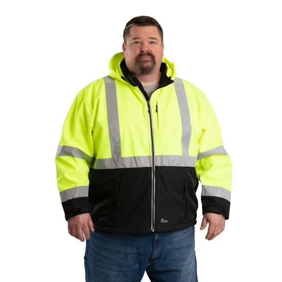 Hi Vis Class 3 Hooded Softshell Jacket