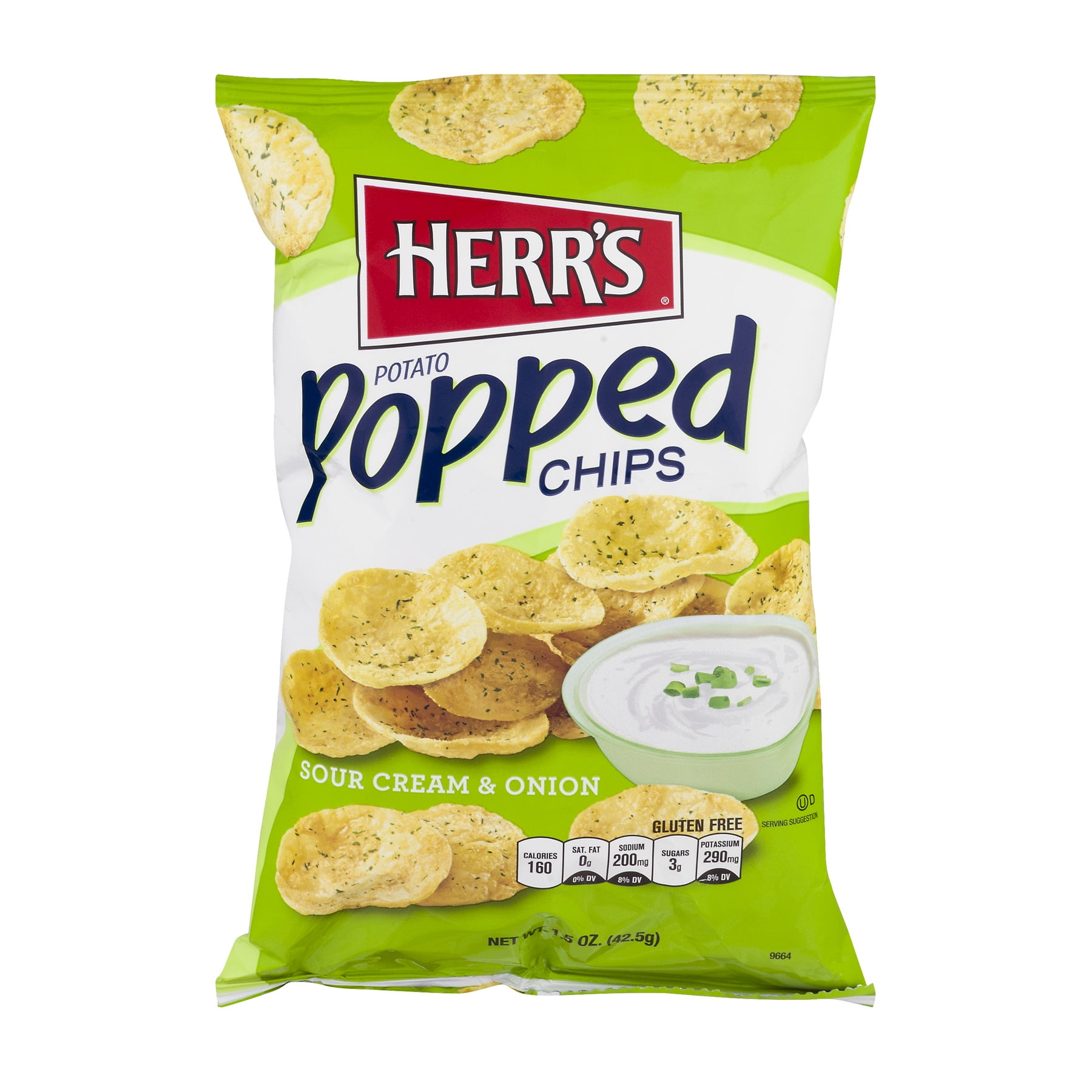 Herr's Potato Chips Popped Sour Cream & Onion