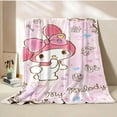 thumbnail image 4 of King Sizes Sanrio My Melody Flannel Blanket Children‘s Air Conditioning Blanket Lunch Blanket Pet for Daughter Girlfriend Gift, 4 of 7