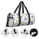 thumbnail image 3 of Fotbe Purple Chicory Bolsa Deportiva de Lona Plegable con Estampado, Bolsa de Gimnasio con Bolsillo Seco/Húmedo, Bolsa de Viaje Ultraligera de Gran Capacidad, 3 of 6