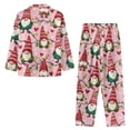 thumbnail image 6 of Garronmavis Christmas Gnome Pajama Sets for Women 2 Piece Holiday Theme Long Sleeve Button-Down Sleepwear Loungewear 2 Piece PJS Set, 6 of 7