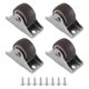 thumbnail image 2 of 4 piezas Mini Ruedas para muebles Ruedas fijas pequeñas de 25 mm Ruedas móviles direccionales Ruedas móviles para muebles, 2 of 5