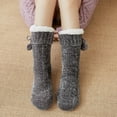thumbnail image 3 of Women Slipper Fuzzy Socks Fluffy Cozy Cabin Warm Winter Soft Thick Comfy Fleece Non Slip Home Socks, 3 of 3