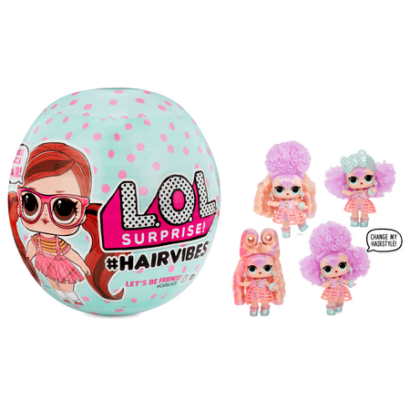 LOL Surprise Hairvibes Dolls With 15 Surprises Including Exclusive Doll, Fashion Outfits, Shoes, Accessories, Wigs, And More – For Kids Ages 6-8