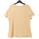 thumbnail image 5 of Xuyuer Women's Solid Color Loose Casual Button Round Neck Short Sleeved Top, 5 of 5