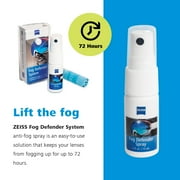 ZEISS Fog Defender System Spray Kit for Eyeglasses, Includes Lens Wipes Fog Defender Cleaning Cloth, 0.5 fl oz