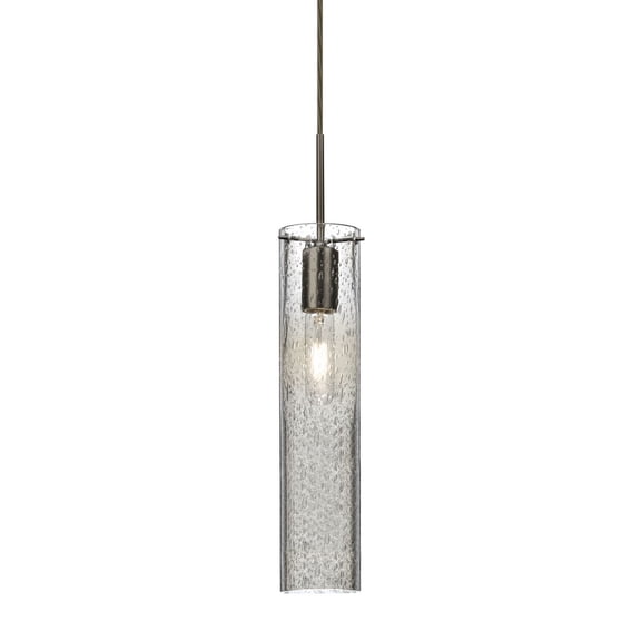 Besa Lighting - Juni 16 - One Light Cord Pendant with Flat Canopy Bronze Clear