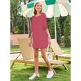 thumbnail image 5 of Vestido de verano Yousify 2025, camiseta holgada a rayas rojas y blancas, 5 of 5