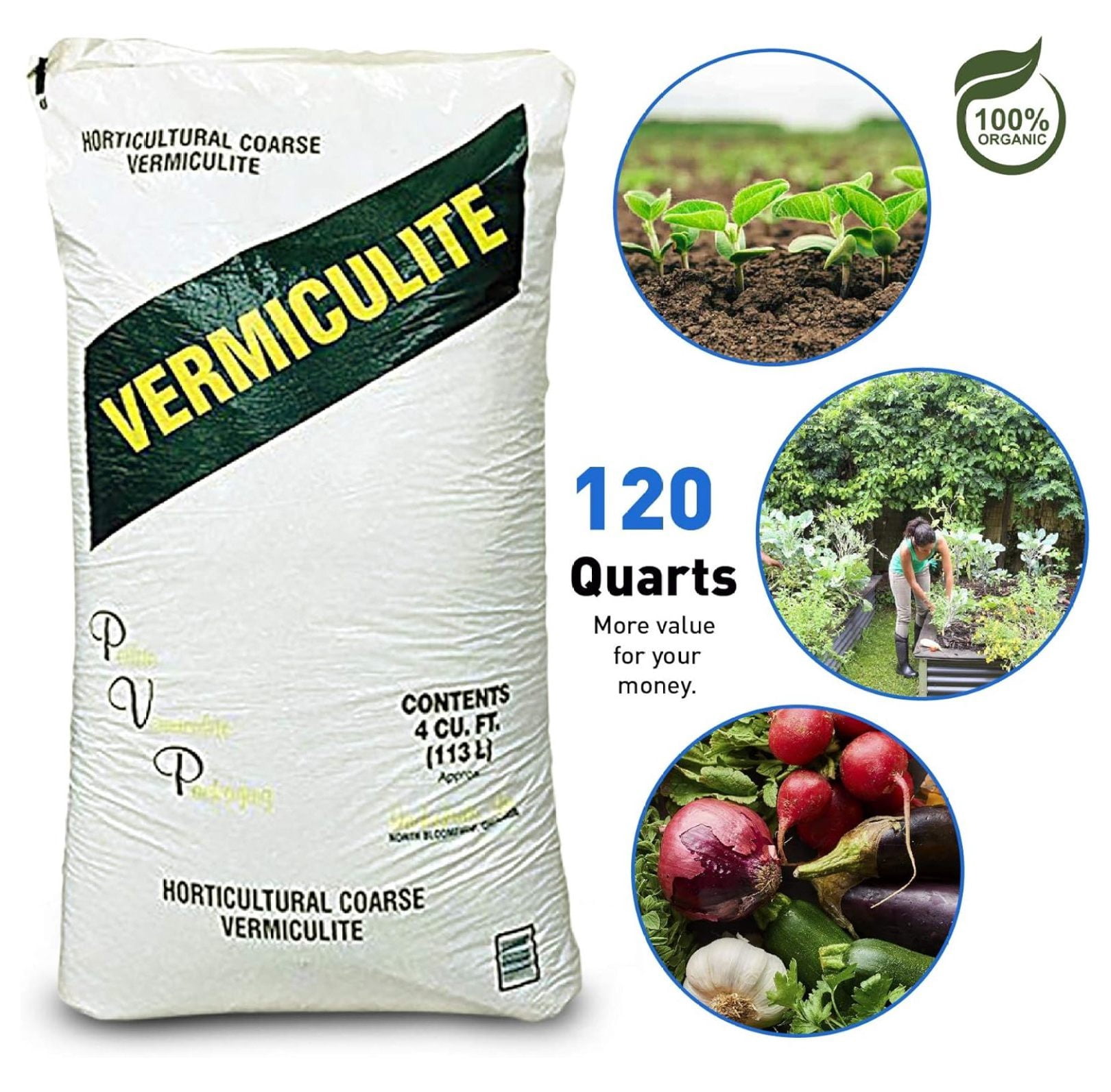 Coarse Vermiculite, 4 Cubic Foot Bag